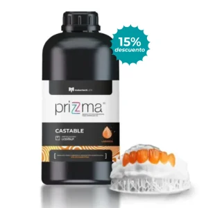 Resina PRIZMA 3D Castable naranja x 500grs.