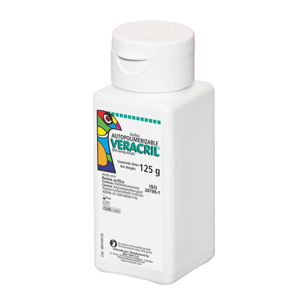 Acrílico Autopolimerizable VERACRIL 125 gr.