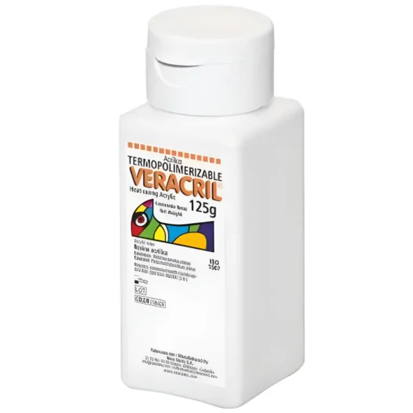 Acrílico Termopolimerizable VERACRIL Rosa 125 gr. - Para prótesis dentales