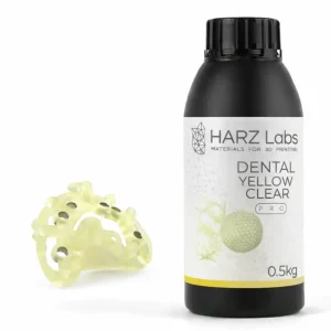 Resina 3D HARZLabs Yellow Clear PRO x 500gr.