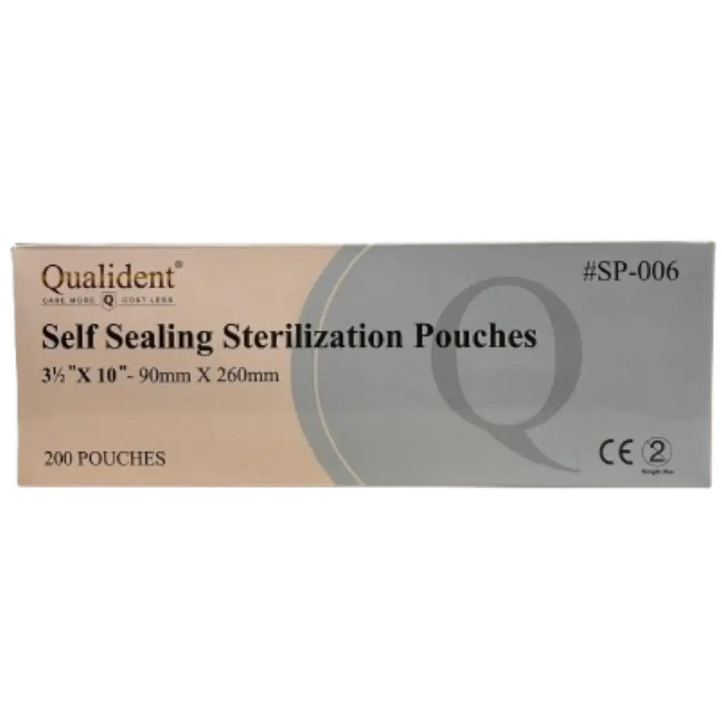 Bolsa Pouch p/esterilización 9 x 26 x 200 Qualident