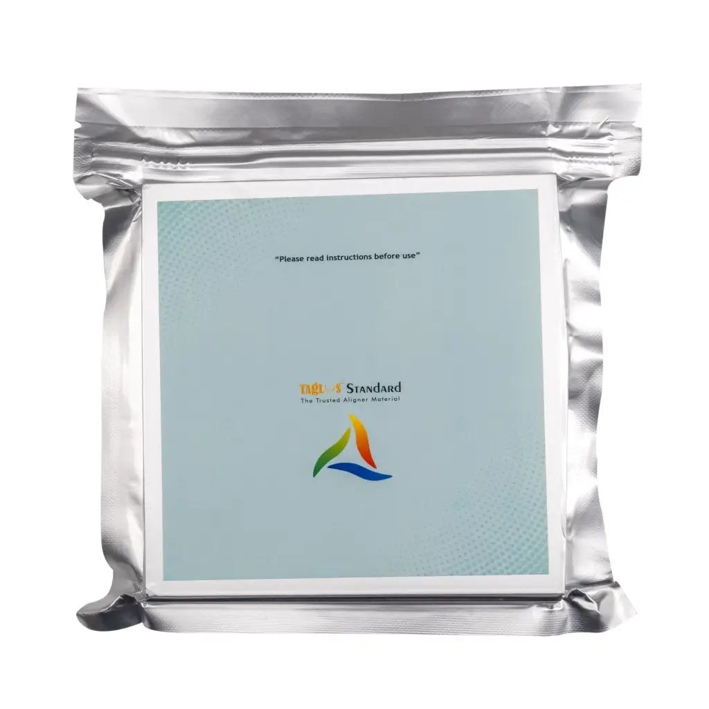 Placas p/alineadores TAGLUS STANDARD .030 (0.762 mm.) Cuadradas 125 mm.