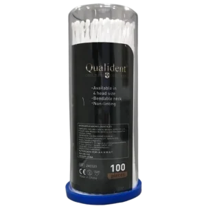 Microaplicadores Qualident Extra Fino White x 100 un.